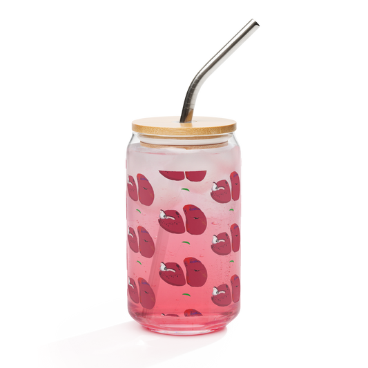 Hillbilly Wild Fruit - Cherry Can-Shaped Glass