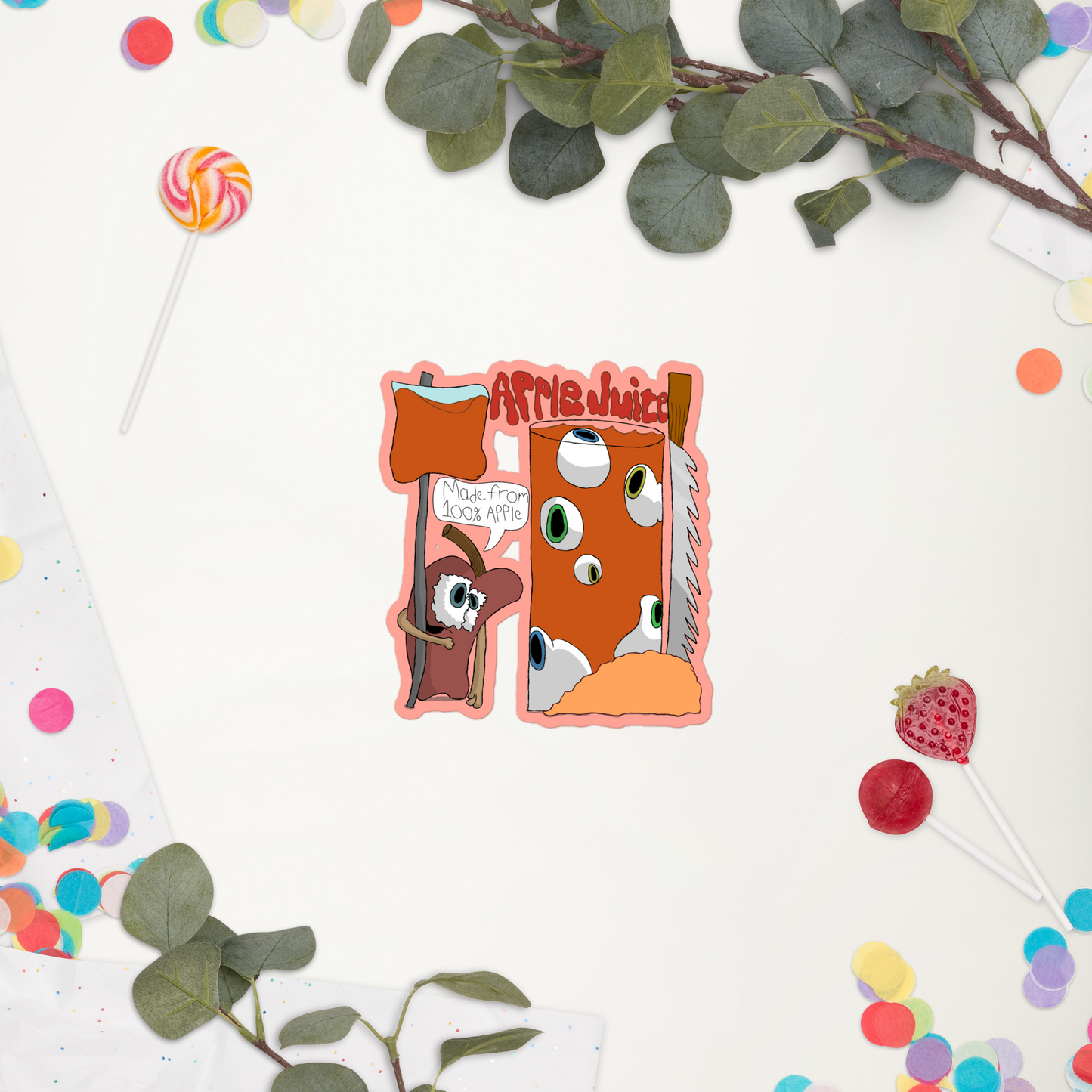 Blended Bloody Apple Stickers