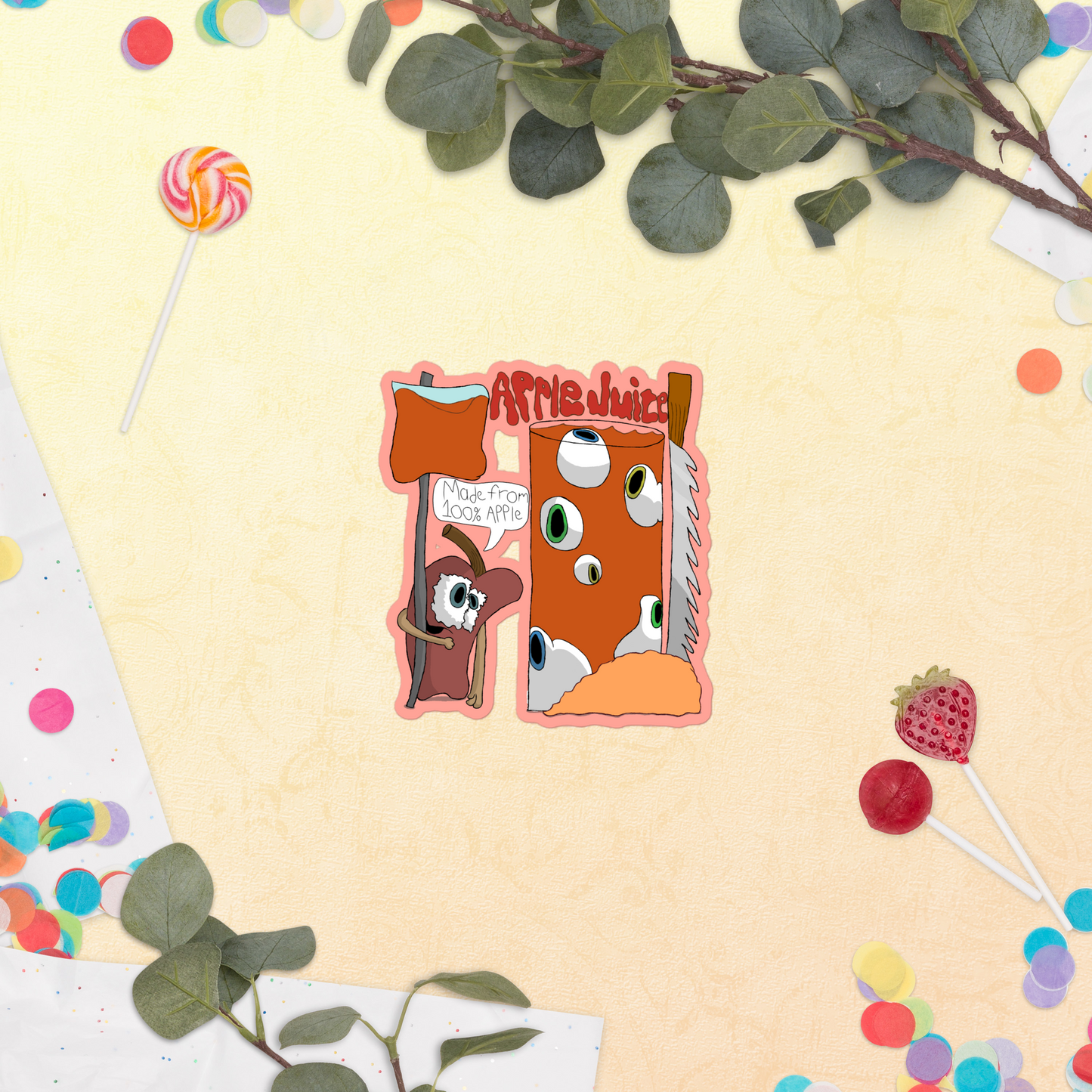Blended Bloody Apple Stickers