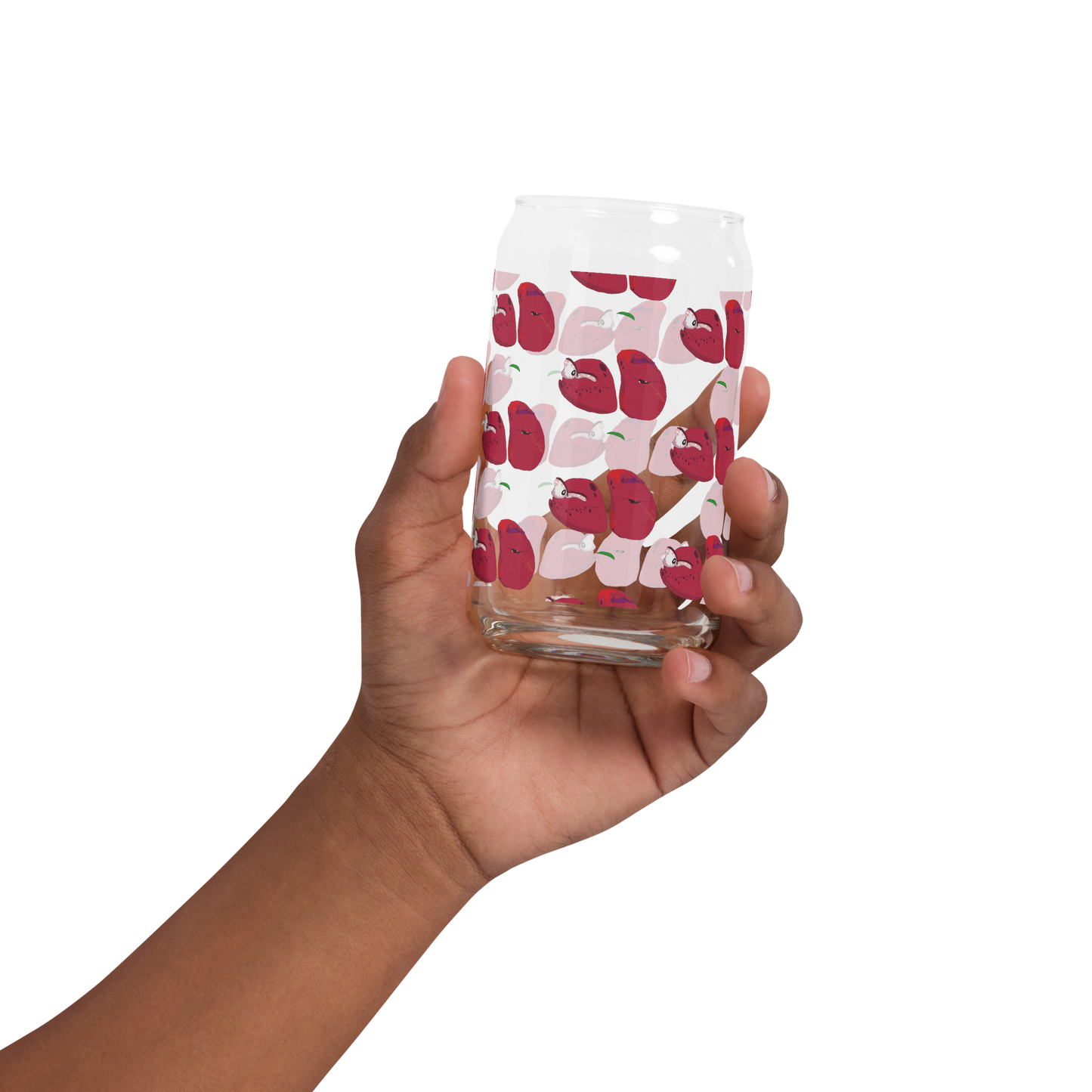 Hillbilly Wild Fruit - Cherry Can-Shaped Glass