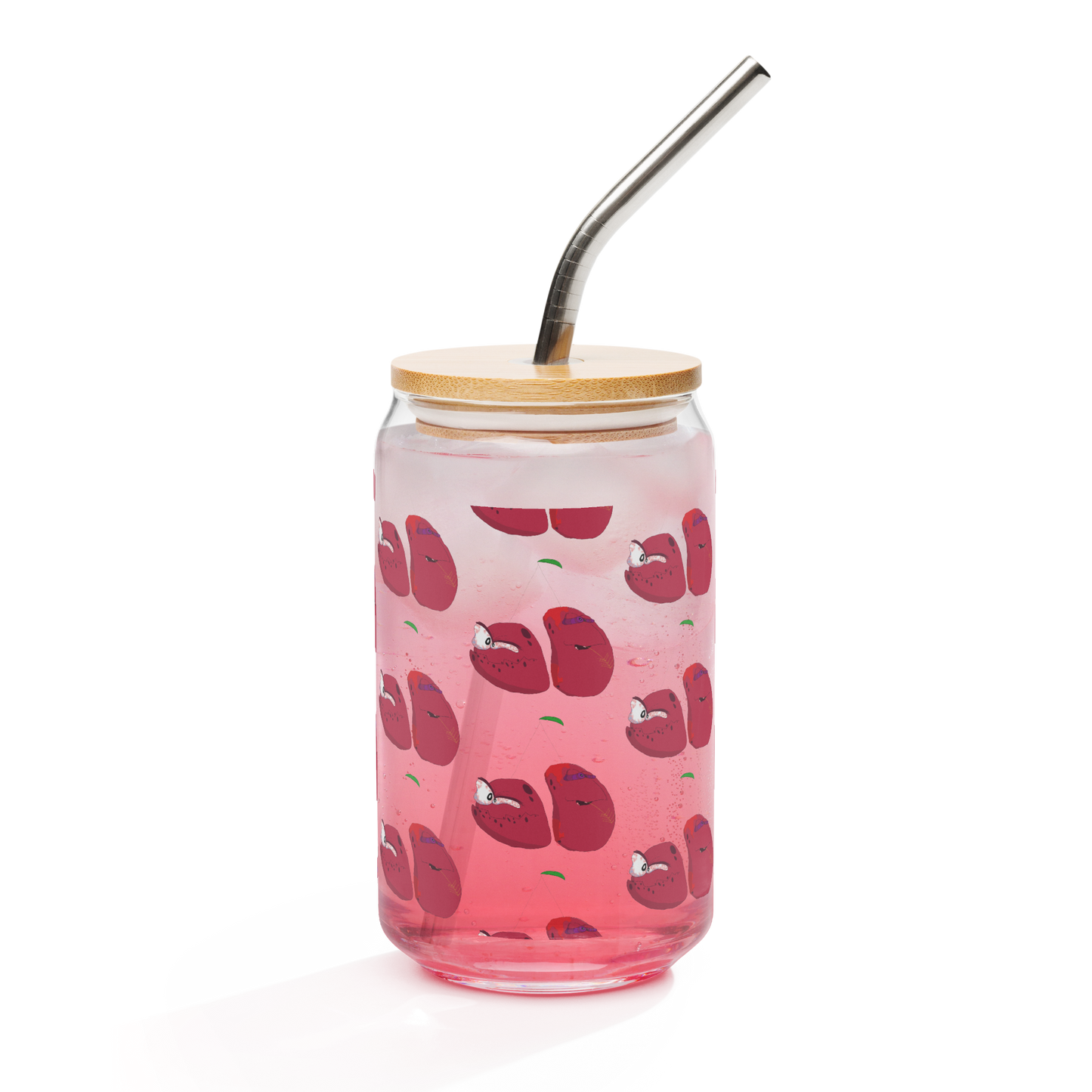 Hillbilly Wild Fruit - Cherry Can-Shaped Glass