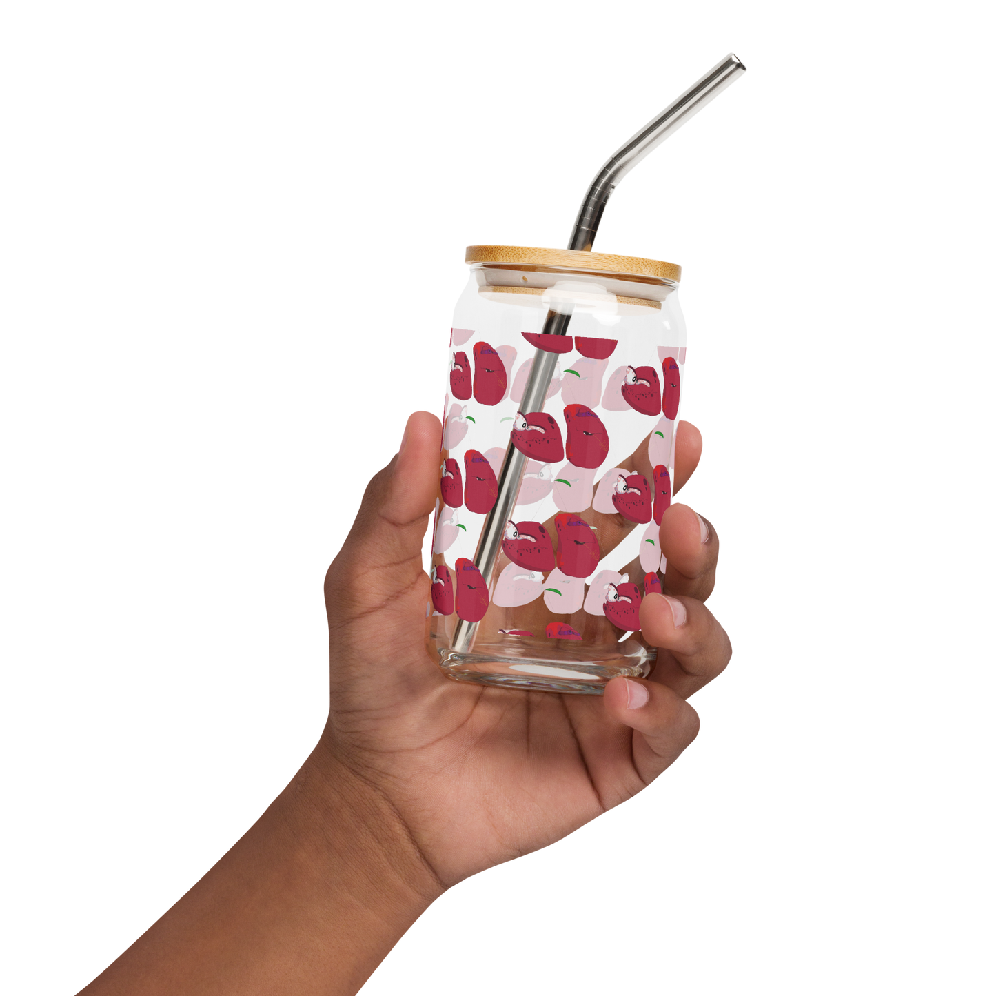 Hillbilly Wild Fruit - Cherry Can-Shaped Glass